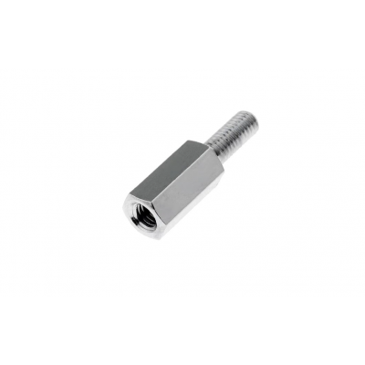 Spacer column with internal and external thread M4x10
