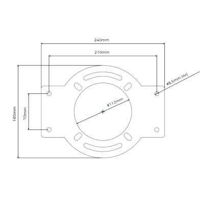 Platte für DD-Halter Simucube