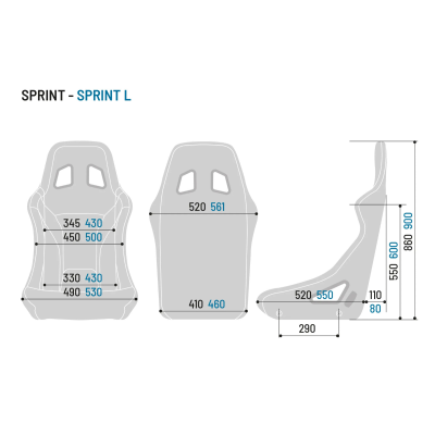 Závodní sedačka Sparco Sprint+, červená