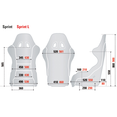 Sparco Sprint+ L závodní sedačka
