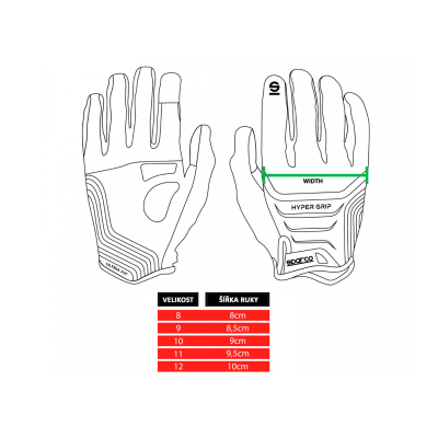 Sparco Hypergrip Sim Racing gamingové rukavice