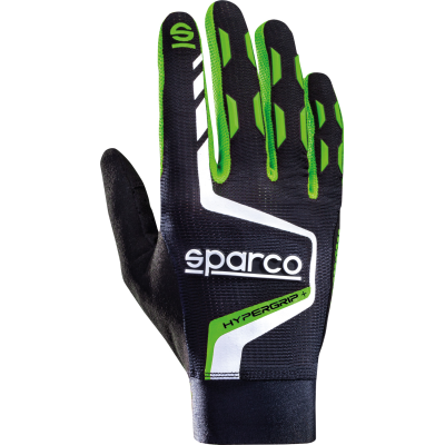 Sparco Hypergrip+ Sim Racing gamingové rukavice | černo-zelená