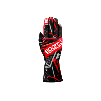Kartingové rukavice Sparco K-ROOKIE |  černo-červená