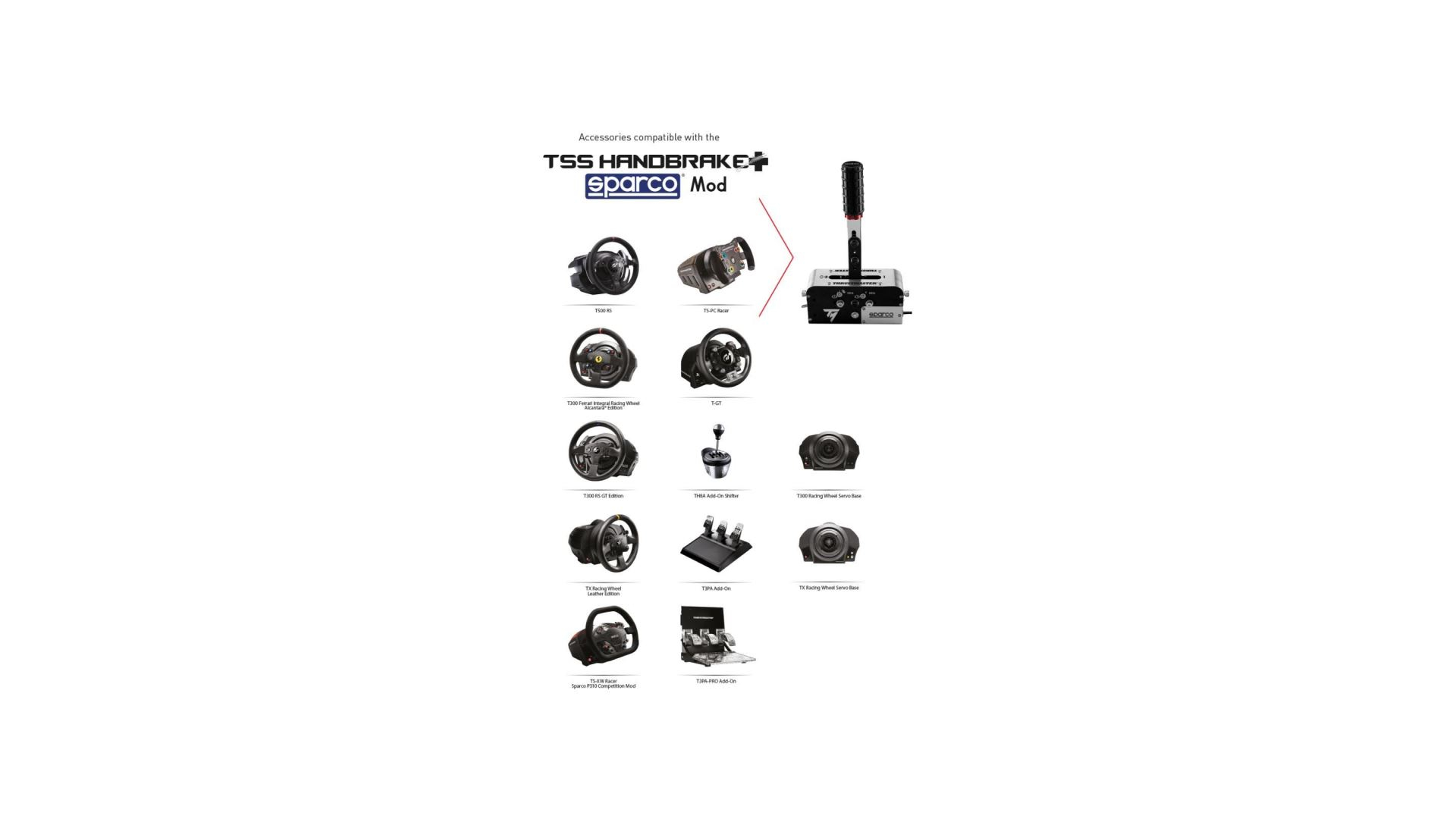Thrustmaster TSSH Sparco+ Sequential Shifter and Handbrake for  PC/PS3/PS4/PS5/Xbox One/Series X