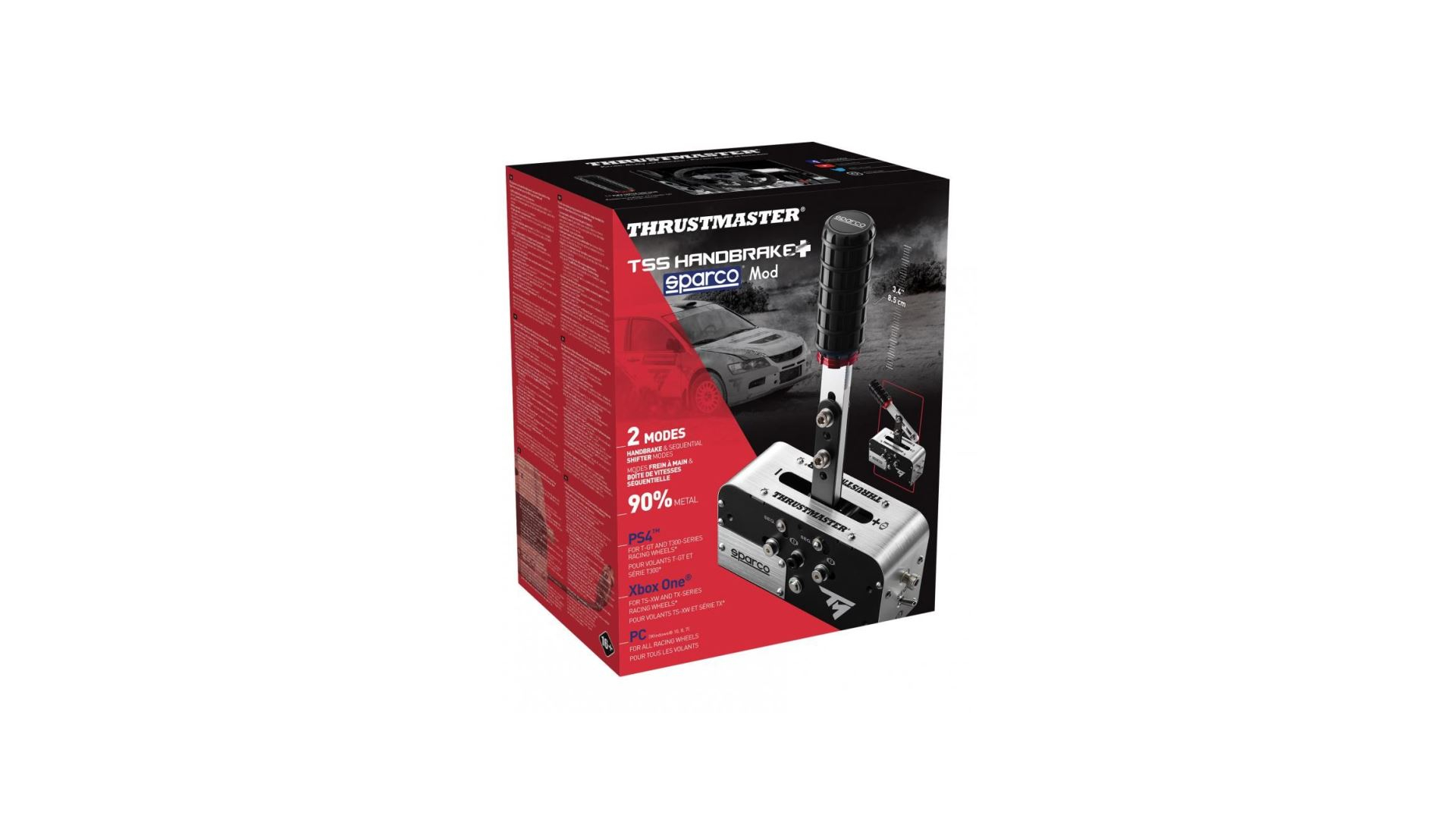 Thrustmaster TSSH Sparco+ Sequentieller Schalthebel und Handbremse für PC/PS3/PS4/PS5/Xbox  One/Series X