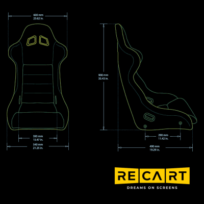 Racing shell RECART Cobra Black