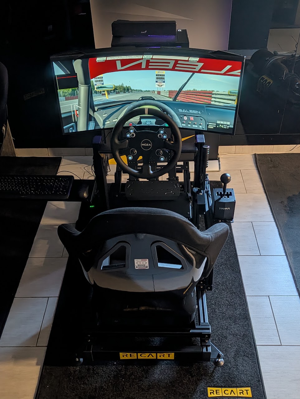 RECART GTR S Evo black sim racing alu simulator 2